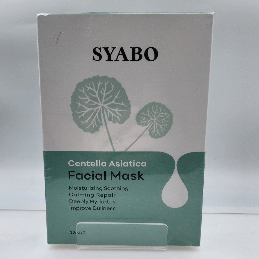 New SYABO Centella Asiatica Hydrating Moisturizing Soothing Mask x 7